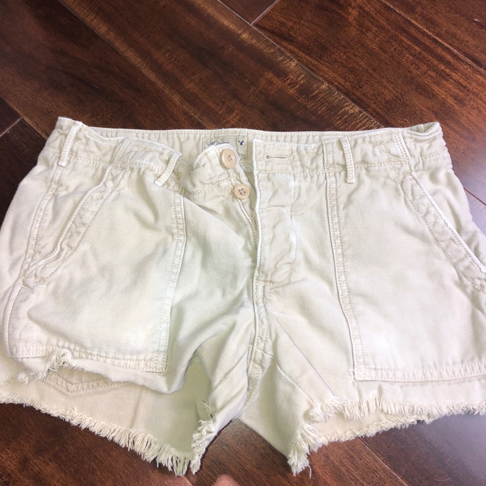 American Eagle Khaki Cargo Shorts